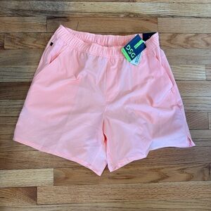 DSG Pink Athletic Shorts with Elastic Waistband